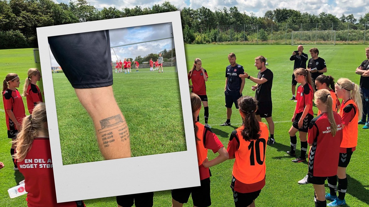 Trænerkarriere tatoveret på kroppen Trænerkarriere tatoveret på kroppen